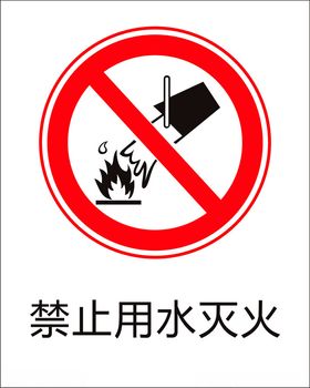 禁止用水灭火