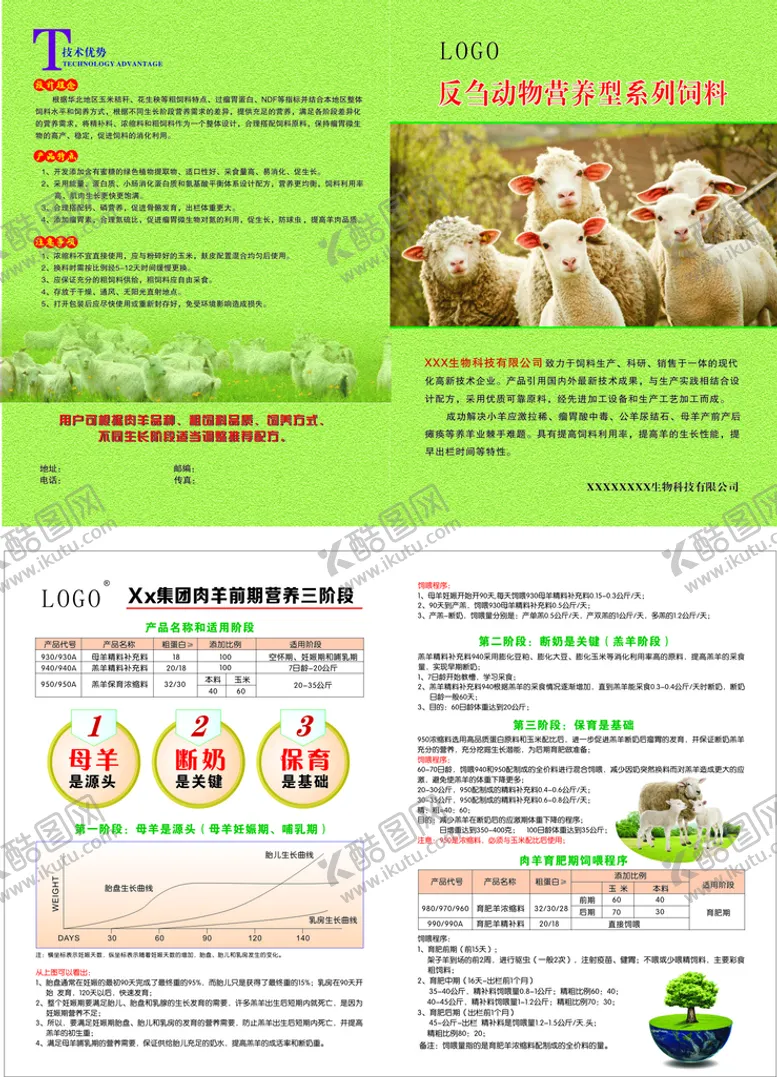 编号：59906501252150268888【酷图网】源文件下载-羊饲料彩页