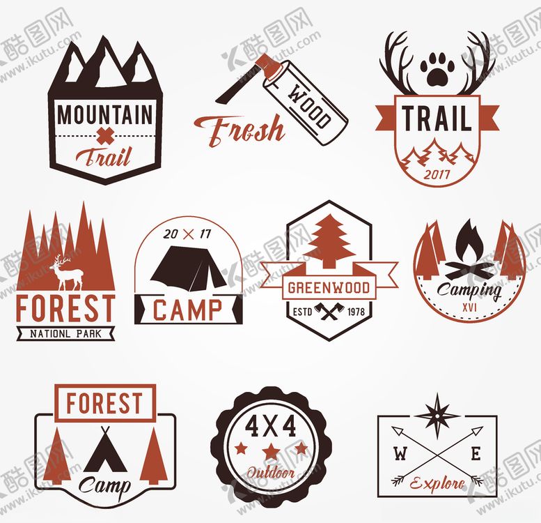 编号：29266609221621123721【酷图网】源文件下载-欧美复古图章