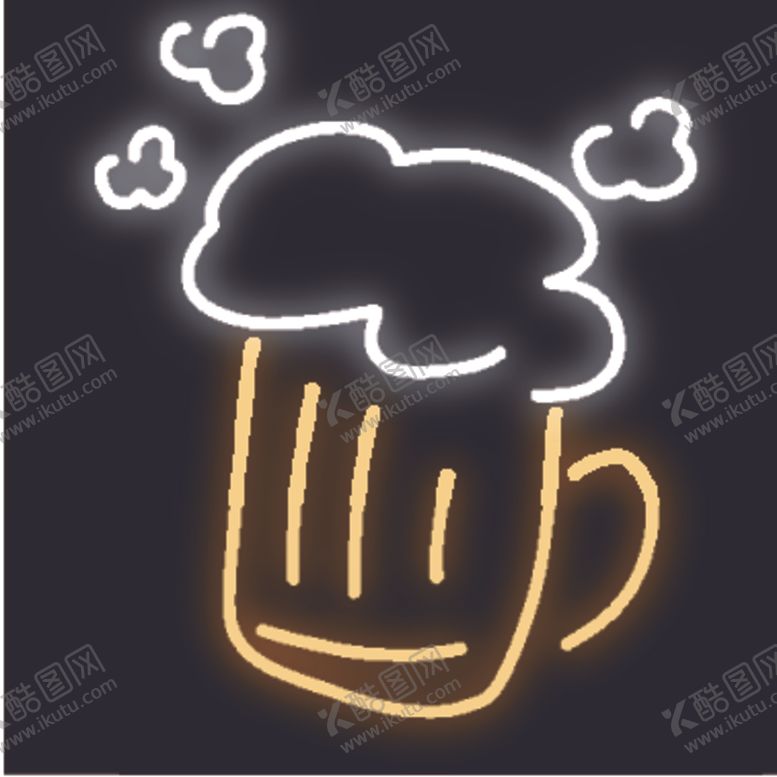 编号：81649710081119262127【酷图网】源文件下载-霓虹灯发光创意图案