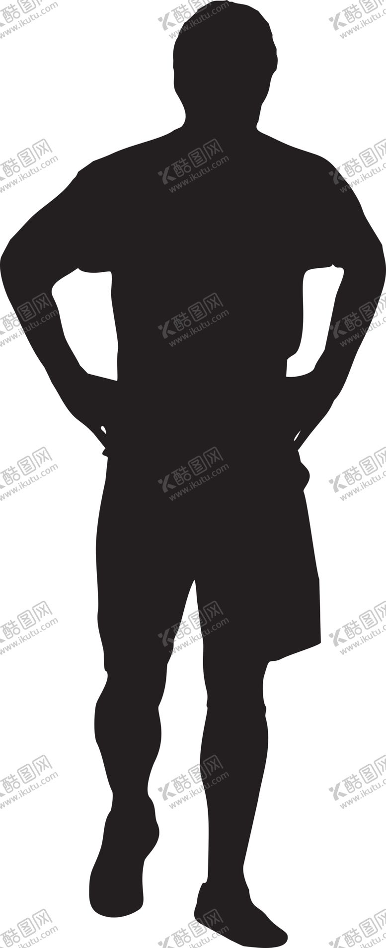 编号：57529405151358454809【酷图网】源文件下载-运动员剪影