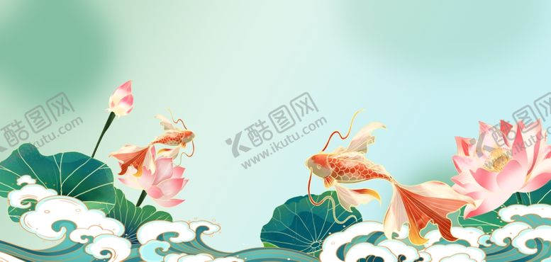 编号：83450501141714326847【酷图网】源文件下载-国潮夏背景