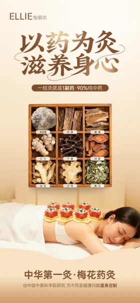 美业中医养生梅花药灸宣传