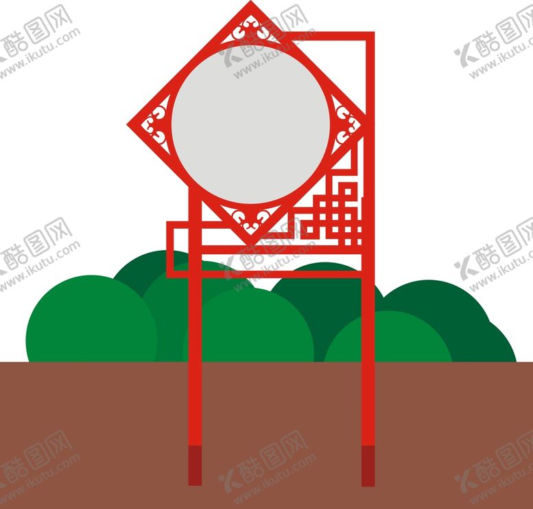 编号：28964901270801153385【酷图网】源文件下载-铁艺牌 窗花菱形