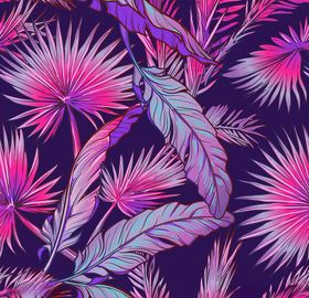 树叶印花