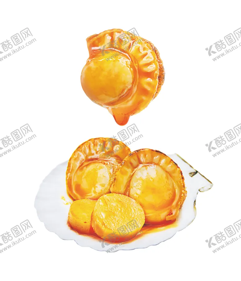 编号：18033303311453469507【酷图网】源文件下载-鲍菇虾夷扇贝