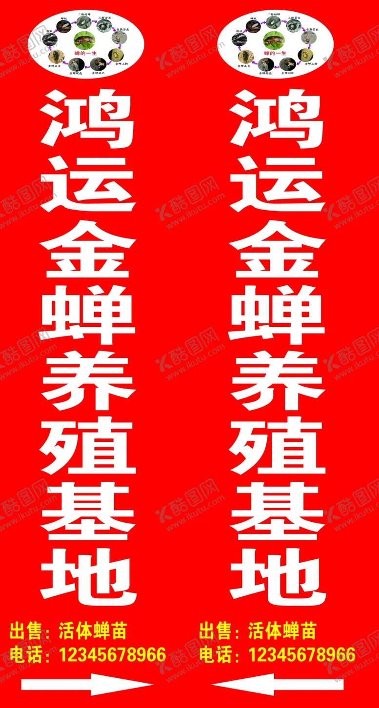 编号：96420309220816422470【酷图网】源文件下载-金蝉养殖基地灯箱