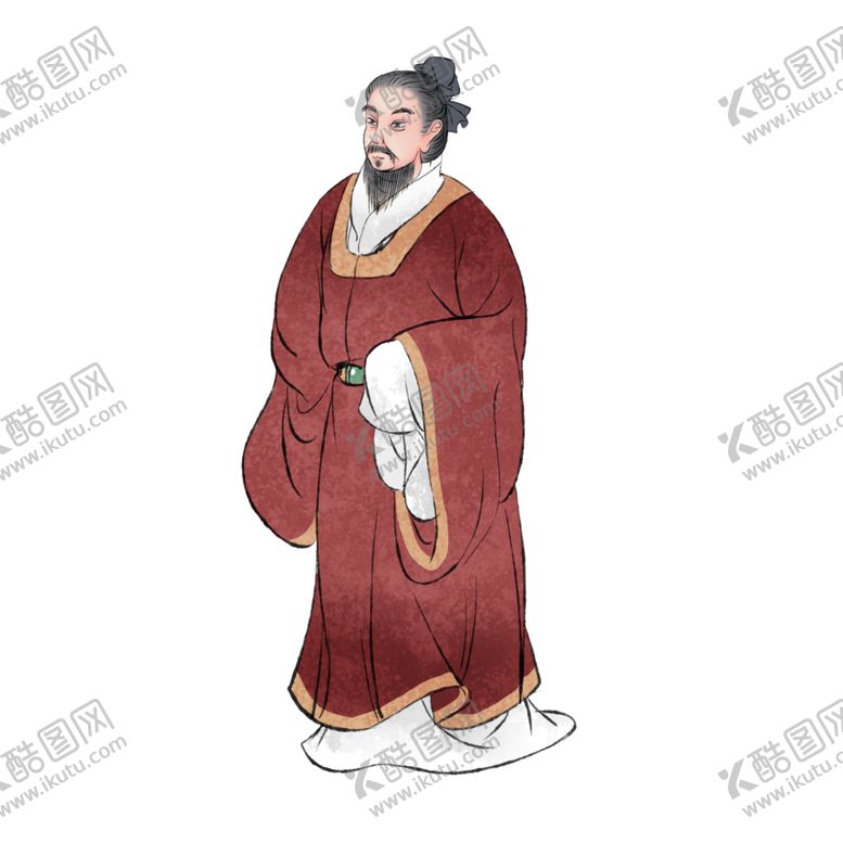 编号：46517506302110189152【酷图网】源文件下载-国学人物插画