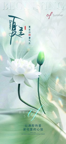 医美夏至促销海报