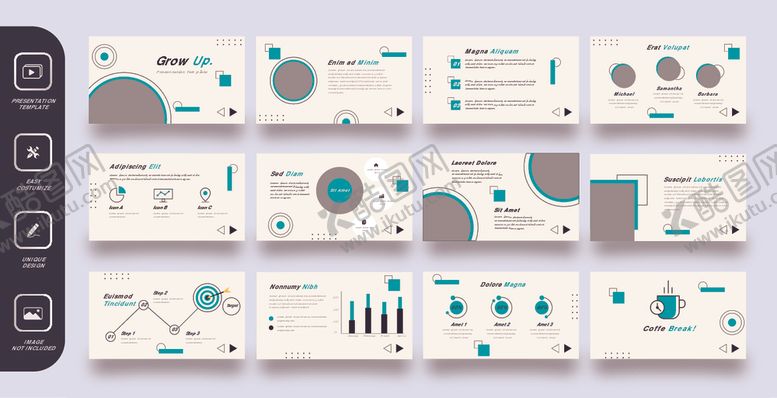 编号：96310304022245278078【酷图网】源文件下载-孟菲斯风格ppt