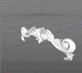 C4D模型欧式雕花