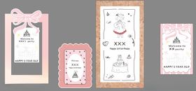 可爱风装饰卡片设计集合