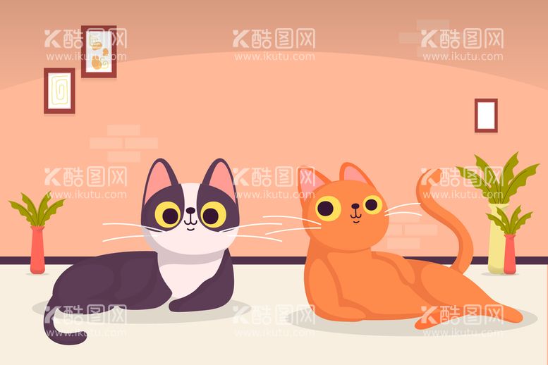 编号：90947210201711338862【酷图网】源文件下载-可爱猫猫背景