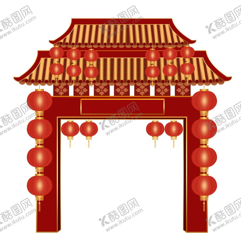编号：18135805060229583488【酷图网】源文件下载-新年美陈