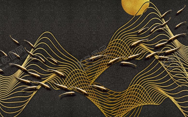 编号：44183809231410058977【酷图网】源文件下载-轻奢装饰画