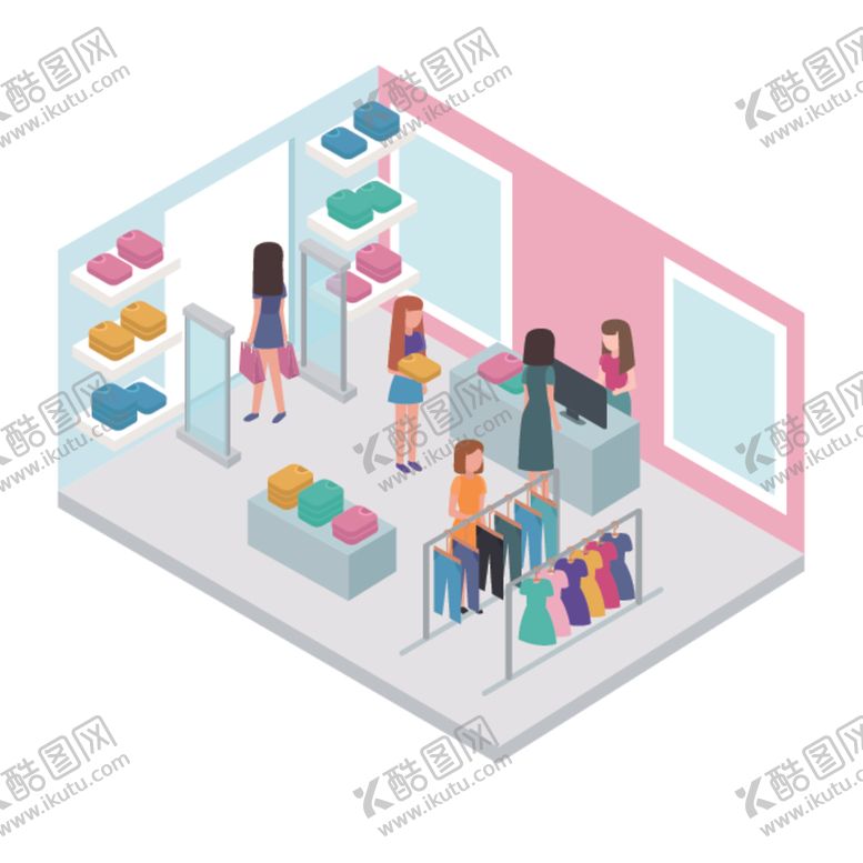 编号：68837610090251023727【酷图网】源文件下载-等距视角素材