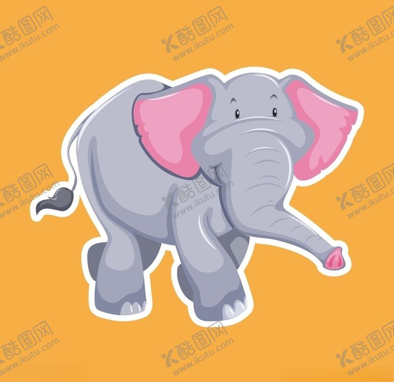 编号：41944609220633154225【酷图网】源文件下载-卡通大象