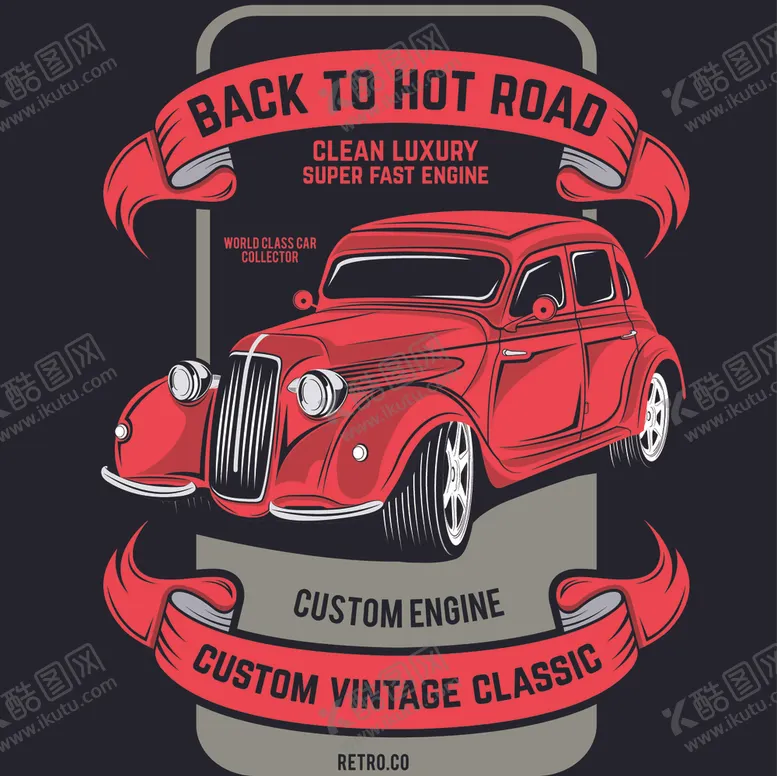 编号：47999509151613407606【酷图网】源文件下载-复古汽车海报