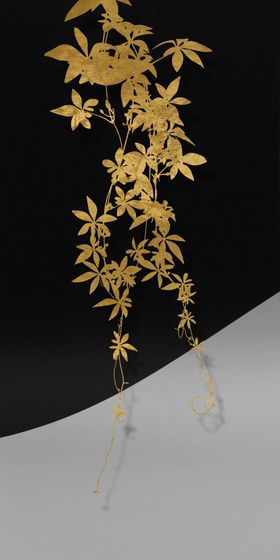 植物叶子玄关装饰画