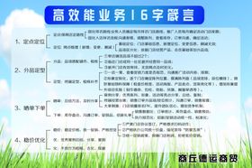 高效能业务16字箴言分层可修改