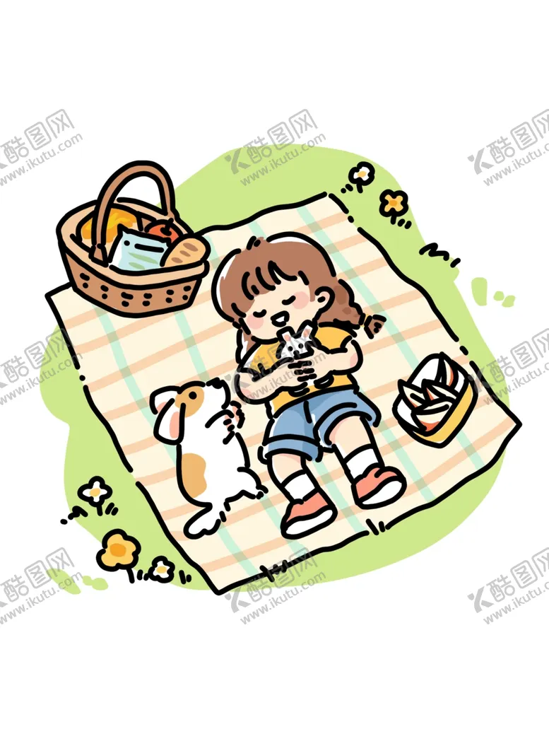 编号：26017304201317397181【酷图网】源文件下载-户外亲子趣味活动插画