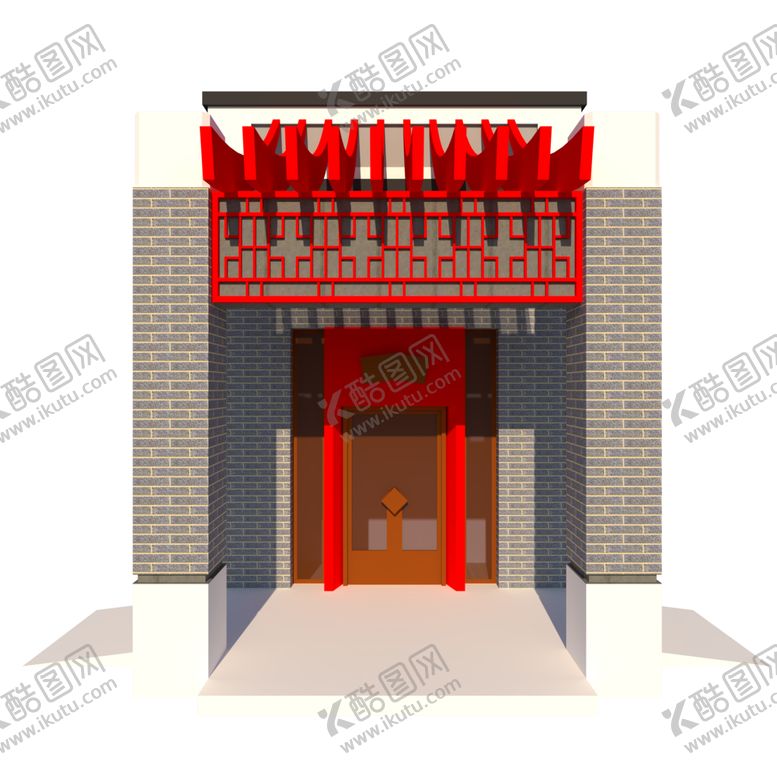 编号：48086201281250303566【酷图网】源文件下载-新中式门楼