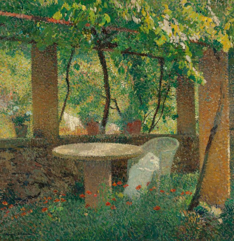 编号：99275809231307223324【酷图网】源文件下载-波点风格风景油画