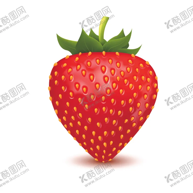 编号：47243912111446453865【酷图网】源文件下载-矢量逼真草莓