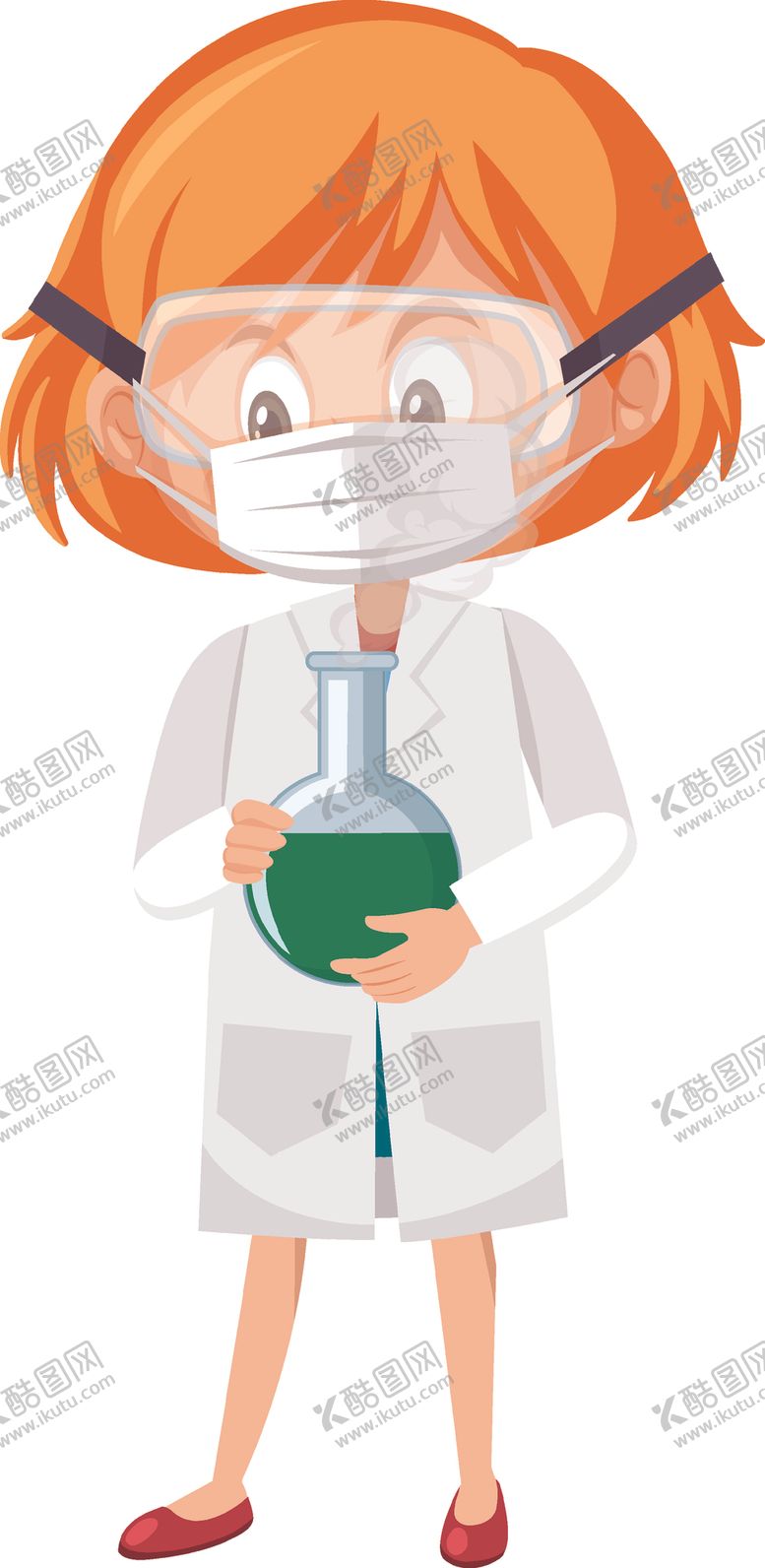 编号：98222506270833475756【酷图网】源文件下载-卡通实验学生