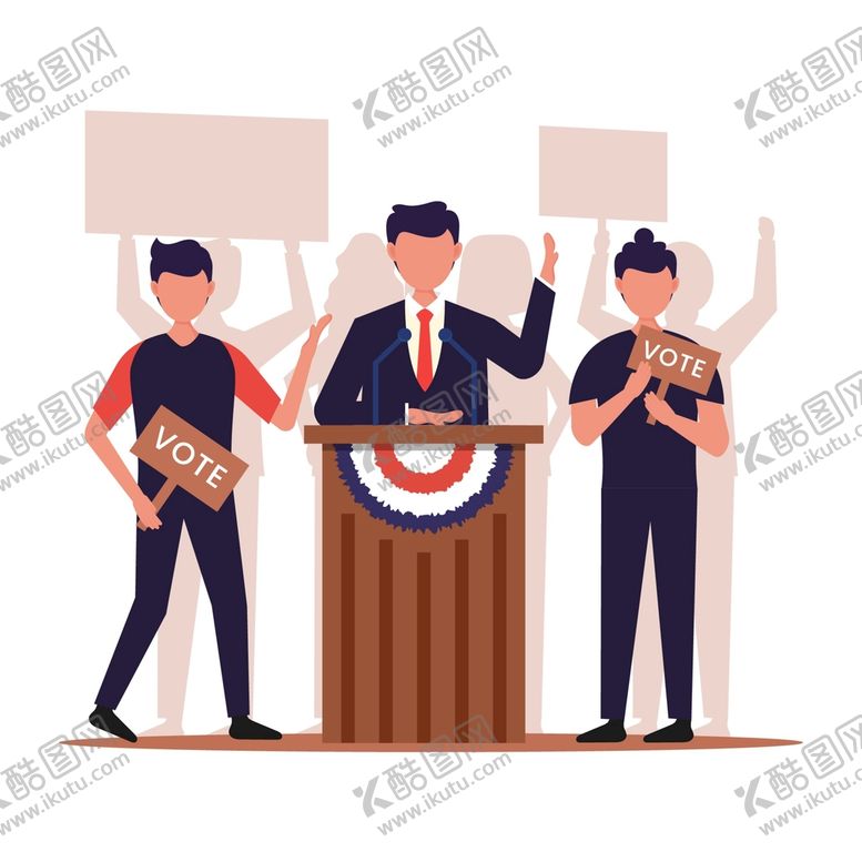 编号：19476509210741168392【酷图网】源文件下载-投票插画