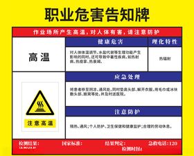 高温危害告知牌