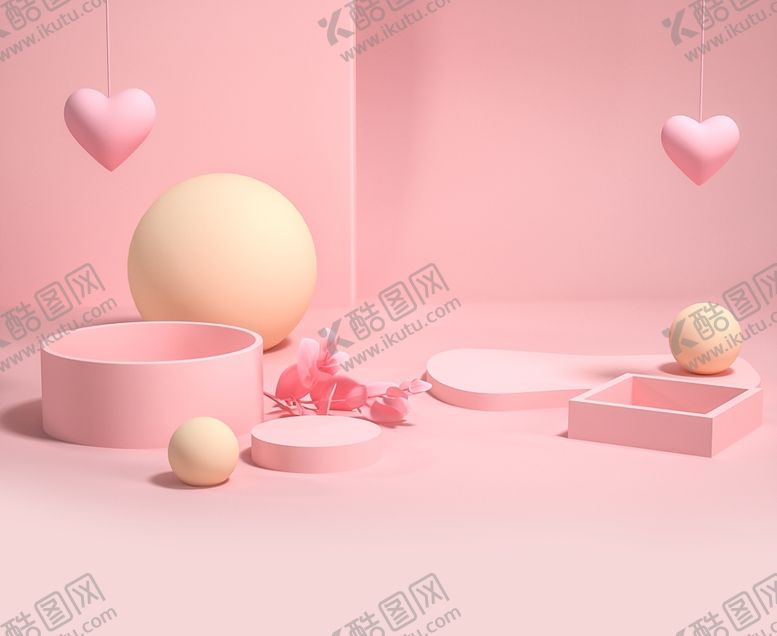 编号：65769207131438297636【酷图网】源文件下载-粉色几何背景