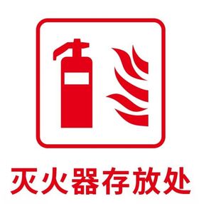 灭火器存放处