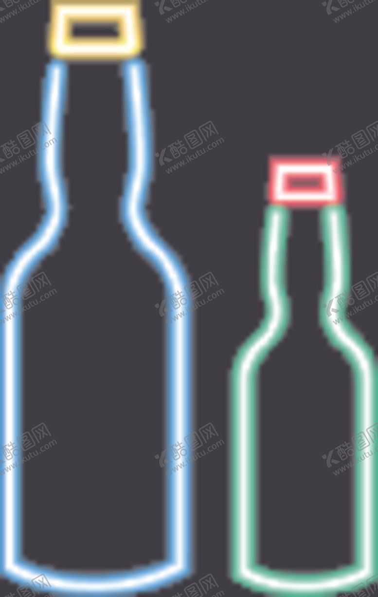 编号：43377410212207297407【酷图网】源文件下载-霓虹灯酒瓶