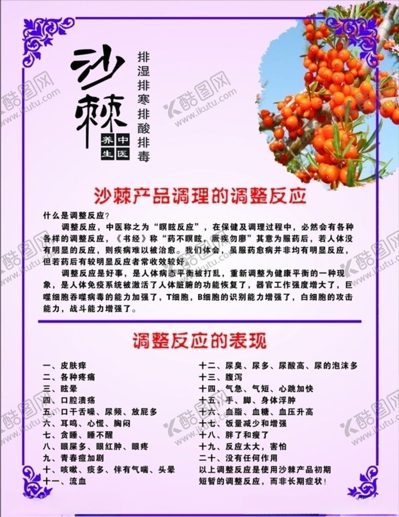 编号：76206507070136563570【酷图网】源文件下载-沙棘排毒