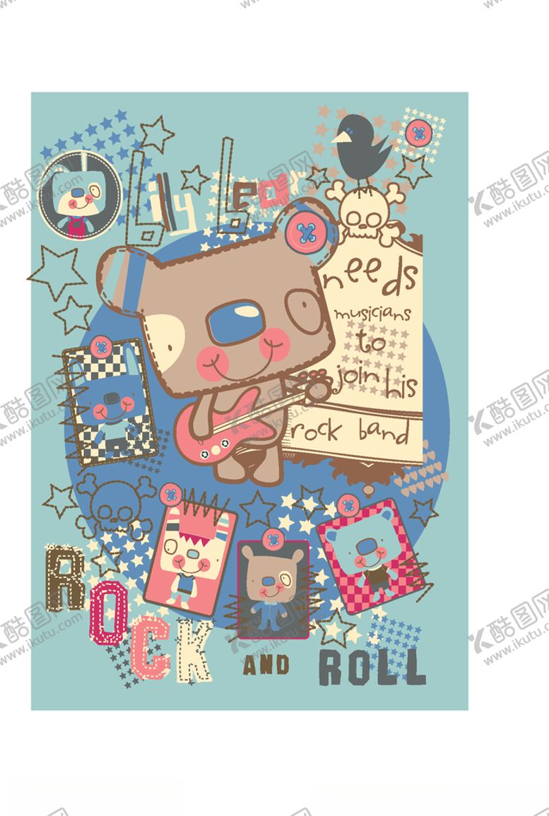 编号：79553607051624229698【酷图网】源文件下载-幼童印花