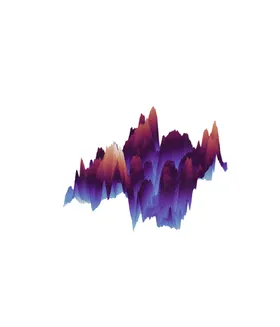 抽象山峰