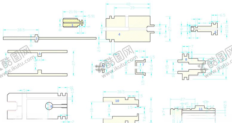 编号：27045510131240512970【酷图网】源文件下载-锅炉房通风设备部分CAD图纸