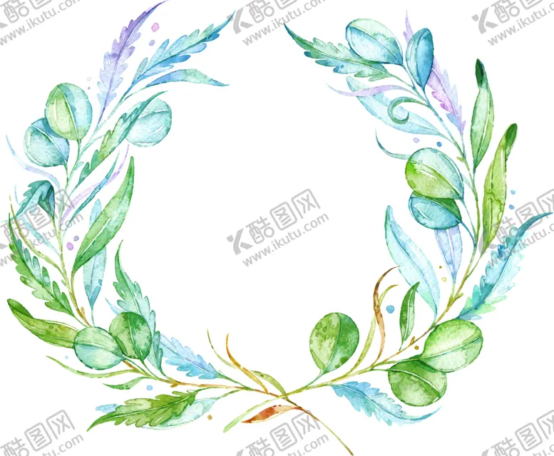 编号：16974007012126343271【酷图网】源文件下载-水彩植物