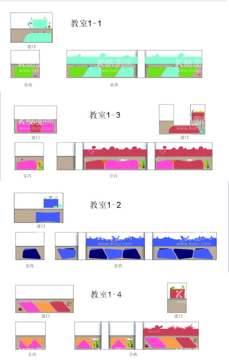 编号：91939012030151431481【酷图网】源文件下载-幼儿园墙面装饰设计