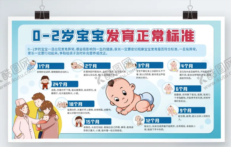 编号：10902403261829418013【酷图网】源文件下载-宝宝发育正常标准