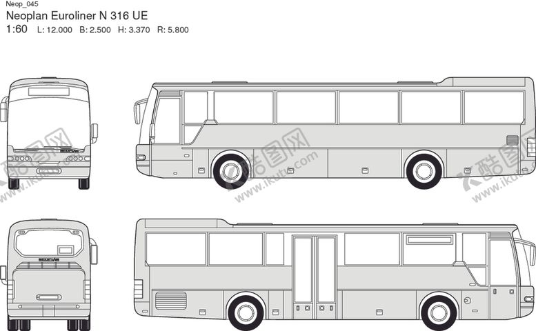 编号：60631309150237348687【酷图网】源文件下载-手绘客运汽车