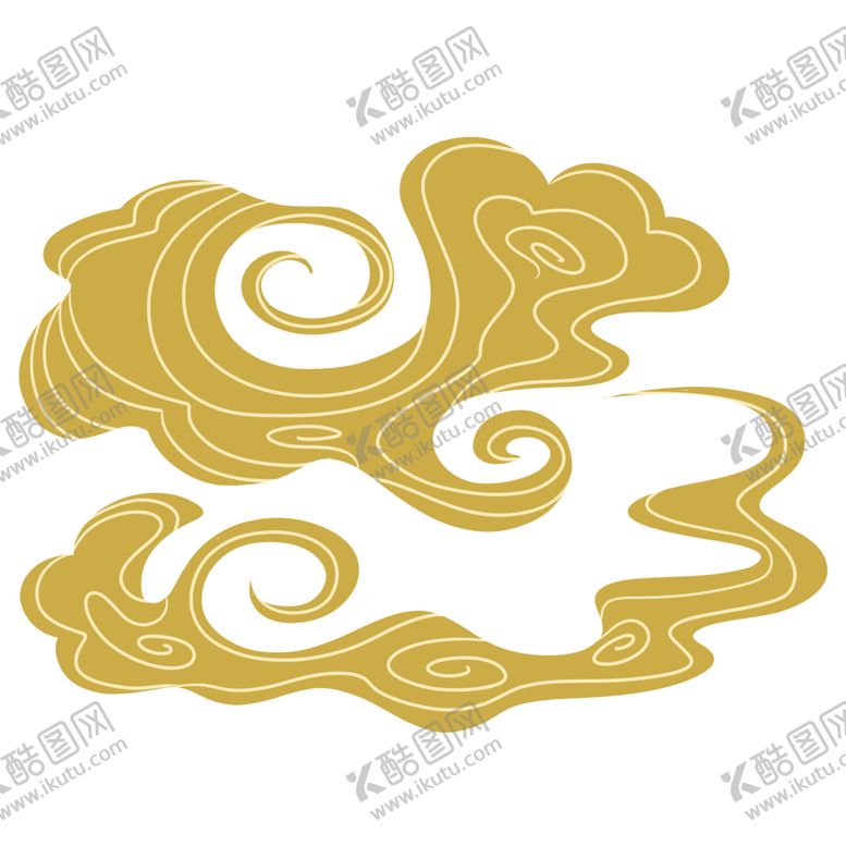 编号：96978109211023457786【酷图网】源文件下载-彩色祥云元素