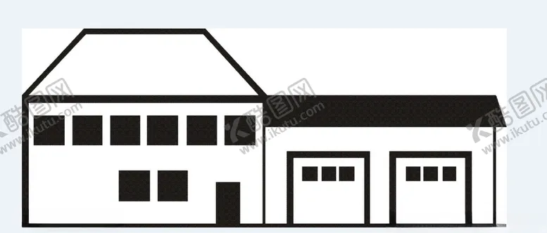 编号：70320006251625474340【酷图网】源文件下载-建筑房屋剪影-17