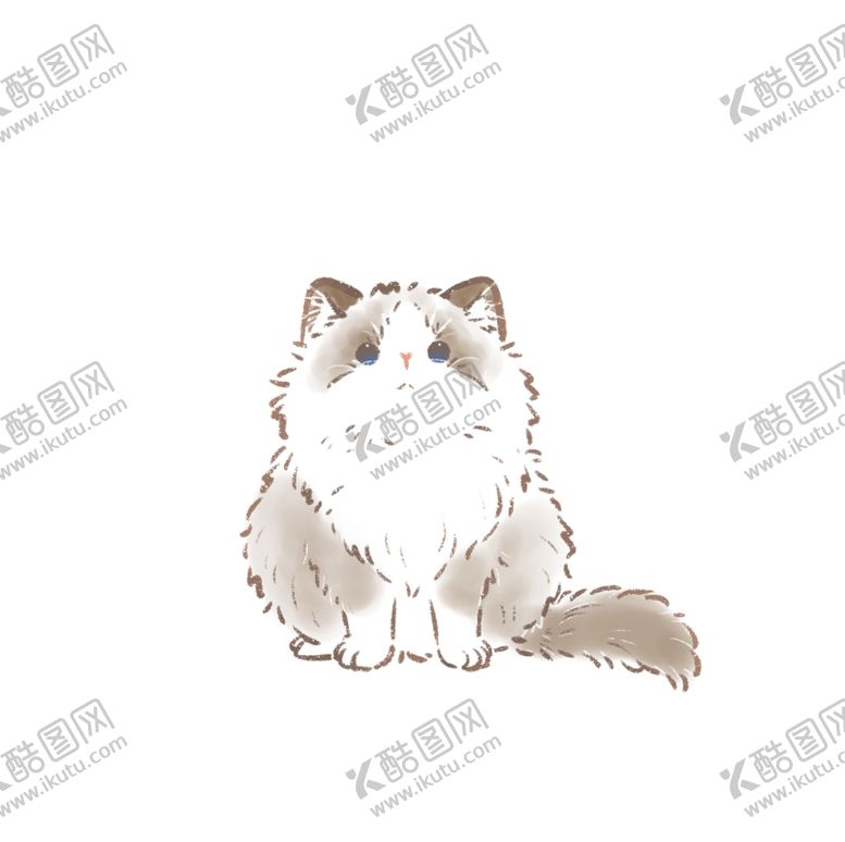 编号：69698112210449054488【酷图网】源文件下载-布偶猫手绘png