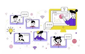在线教育创意插画设计