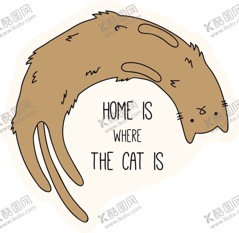 编号：68490410101709524003【酷图网】源文件下载-手绘卡通猫