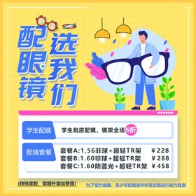 眼镜店海报