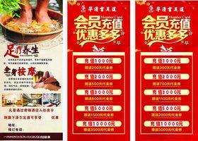 美食会员活动宣传海报