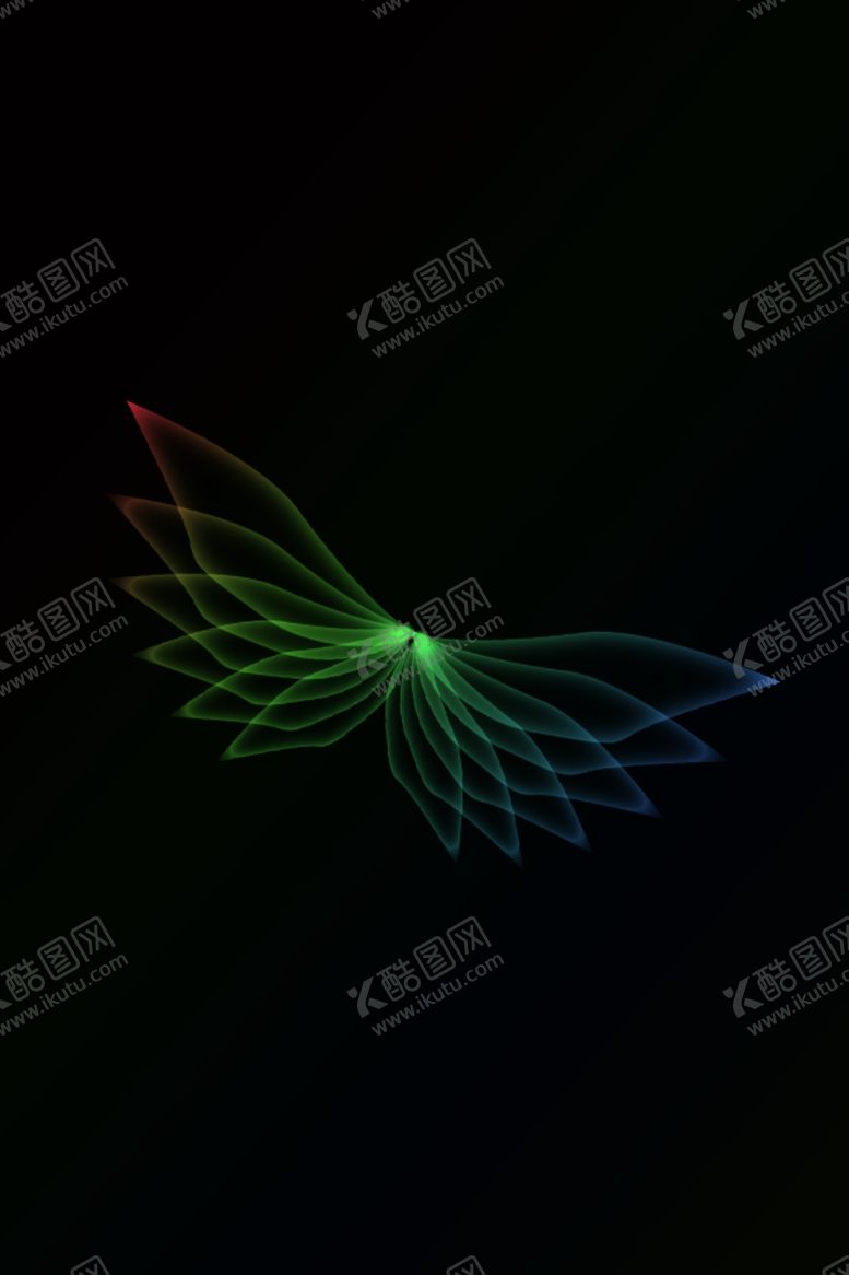 编号：82680807131752529340【酷图网】源文件下载-渐变翅膀